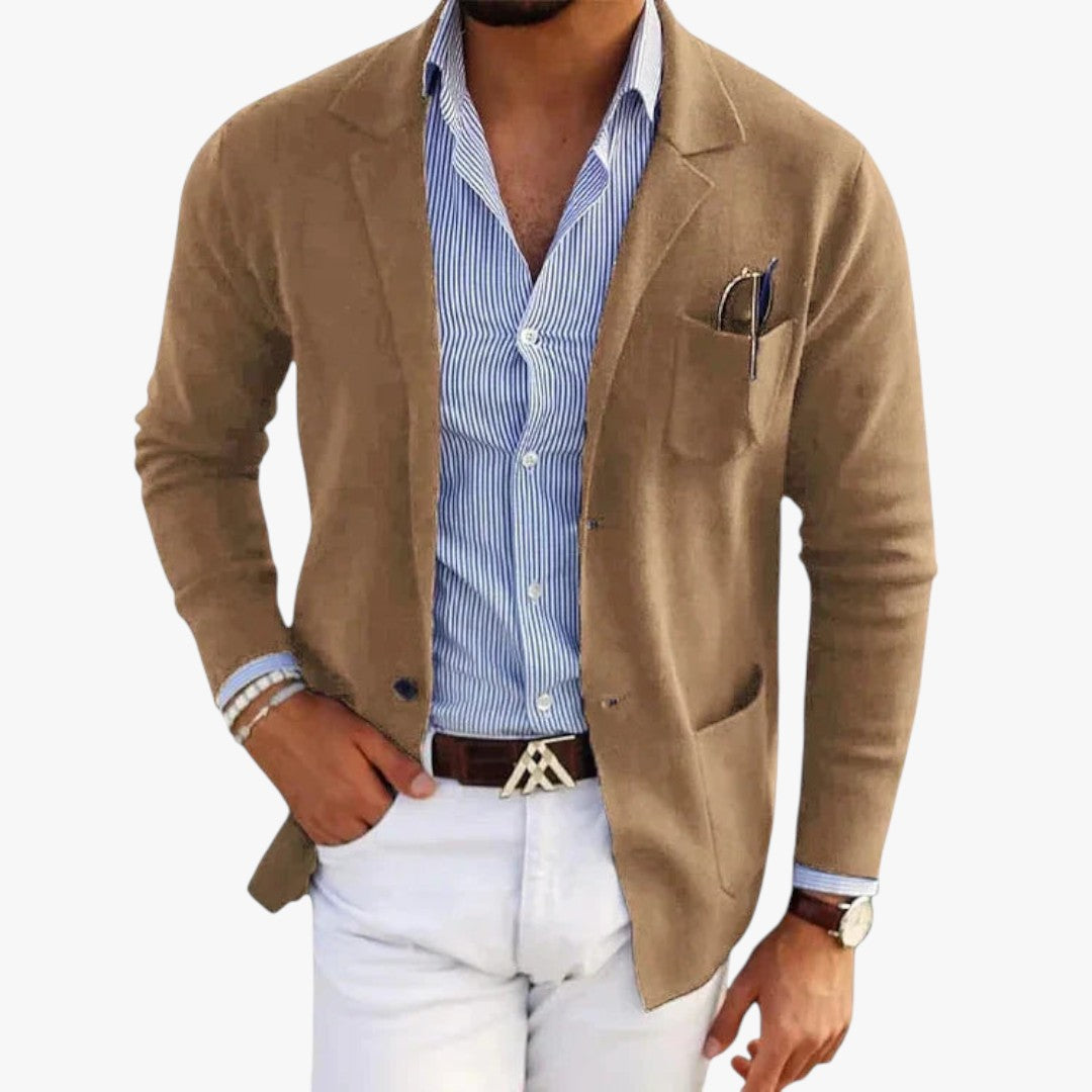 Miles & Luna Blazer With Lapel Collar for Men