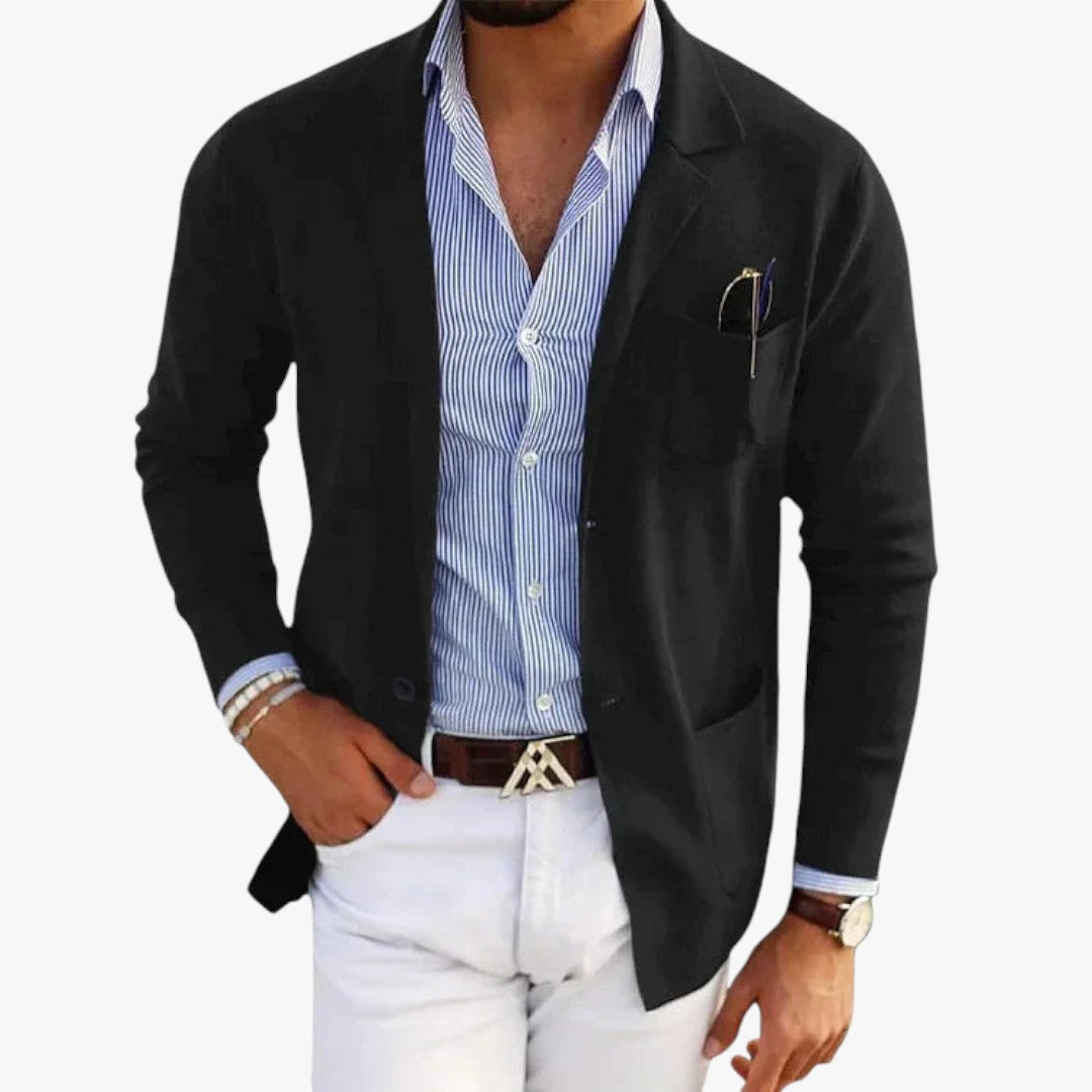 Miles & Luna Blazer With Lapel Collar for Men