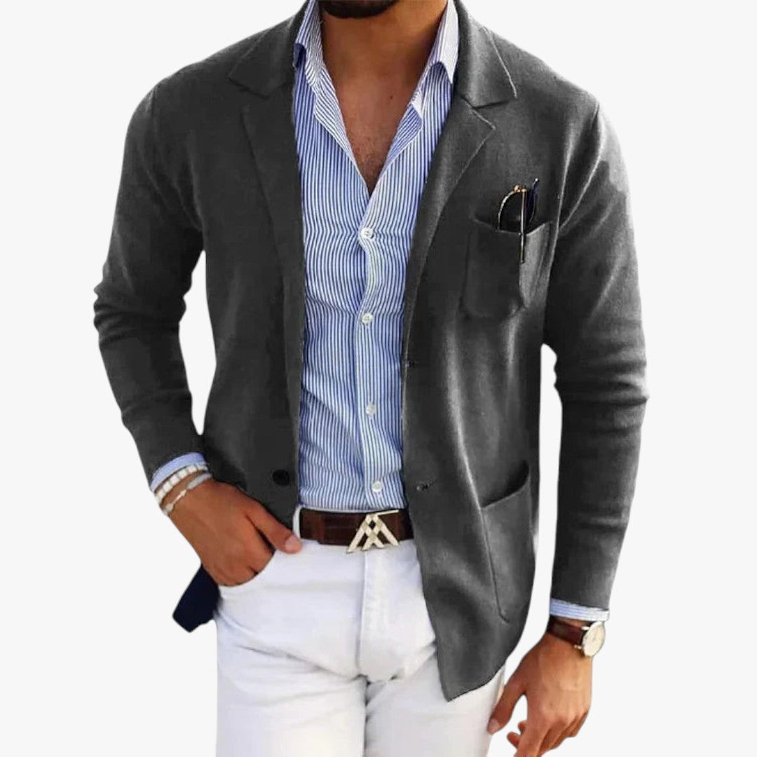 Miles & Luna Blazer With Lapel Collar for Men