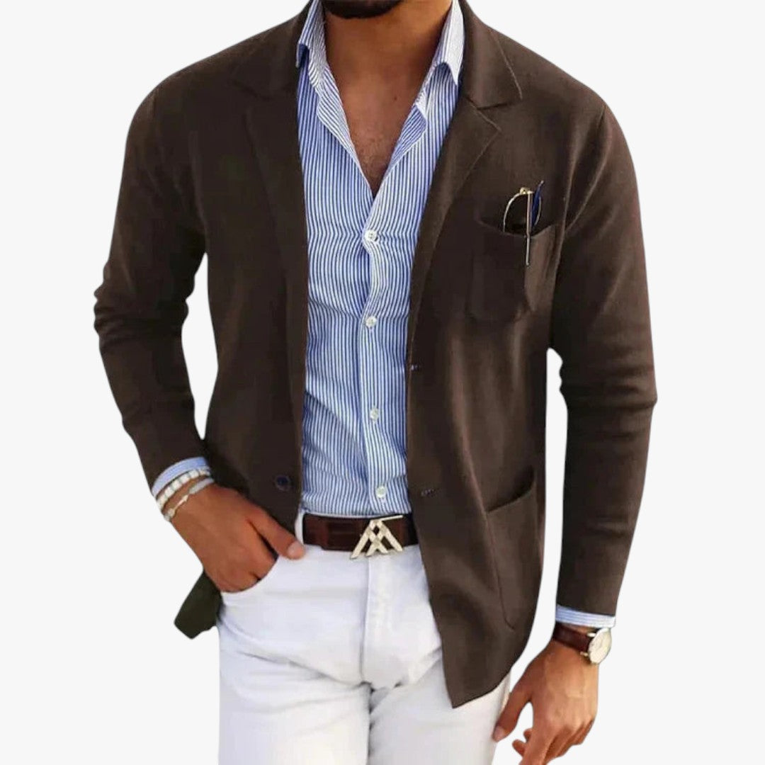 Miles & Luna Blazer With Lapel Collar for Men