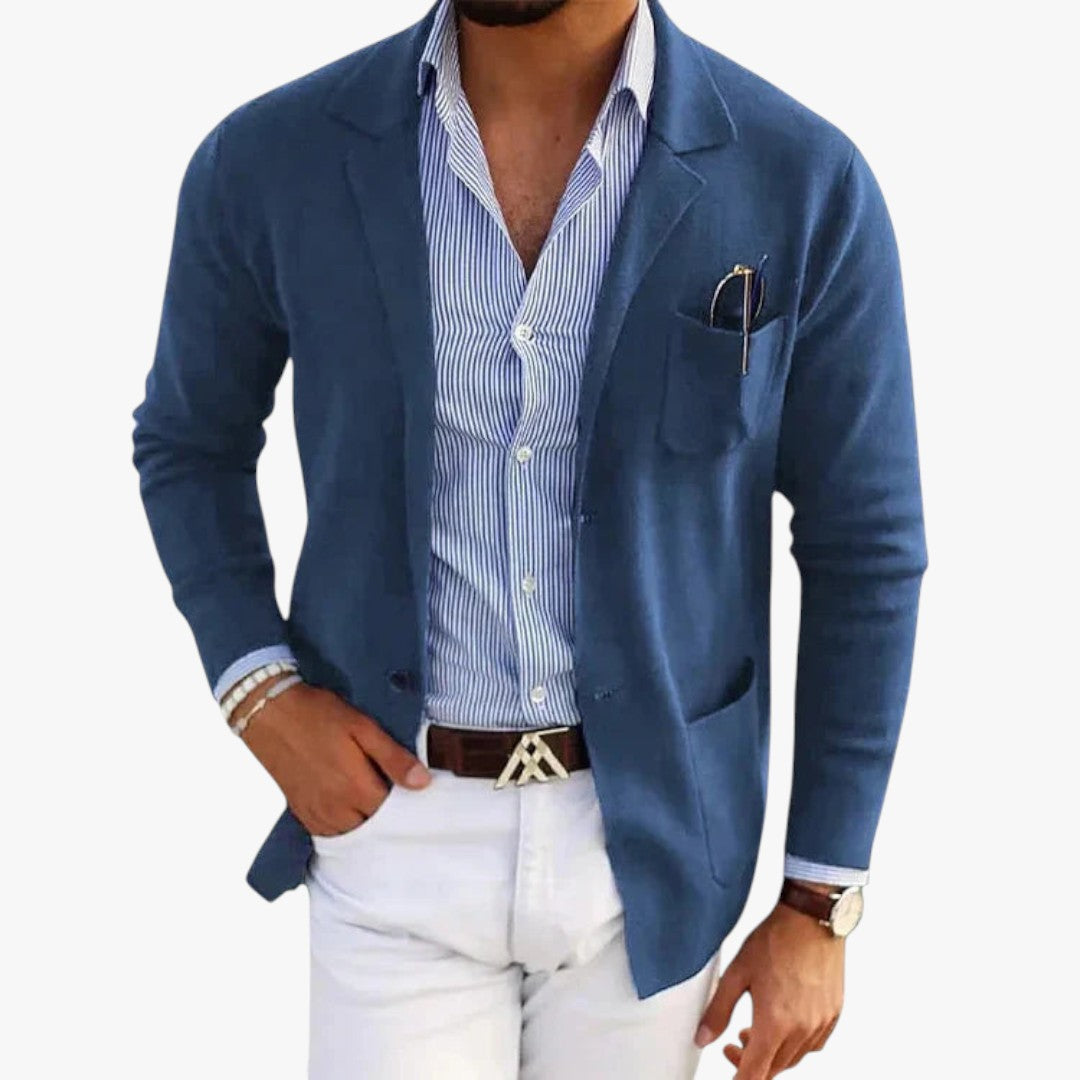 Miles & Luna Blazer With Lapel Collar for Men