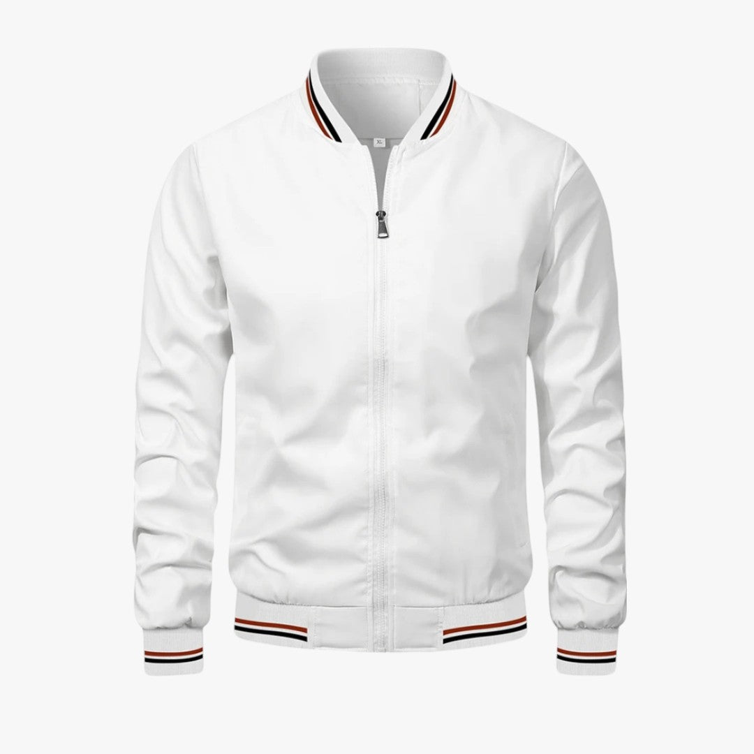 Miles & Luna Bomber Jacket Lightweight Polyester Zip-Up Coat for Men
