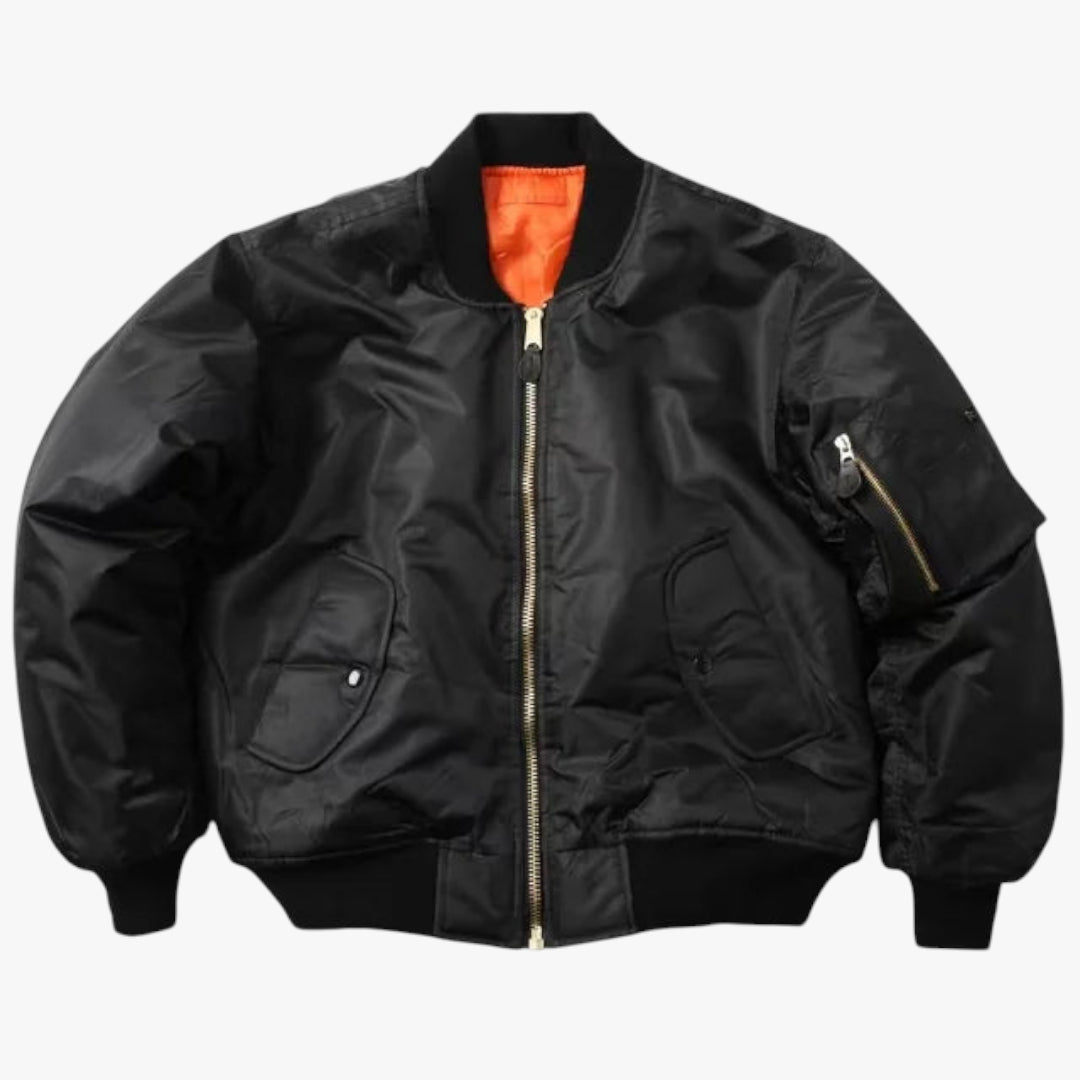 Miles & Luna Bomber Jacket Windproof Water-Repellent Classic Style for Women