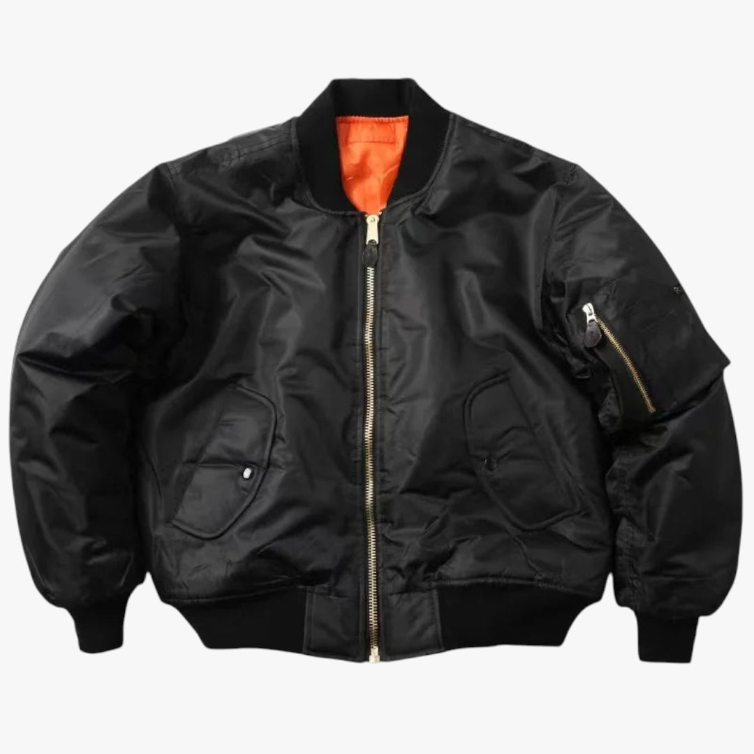 Miles & Luna Bomber Jacket Windproof Water-Repellent Classic Style for Women