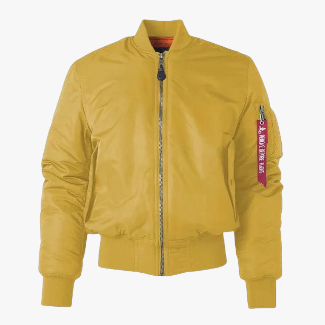 Miles & Luna Bomber Jacket Windproof Water-Repellent Classic Style for Women