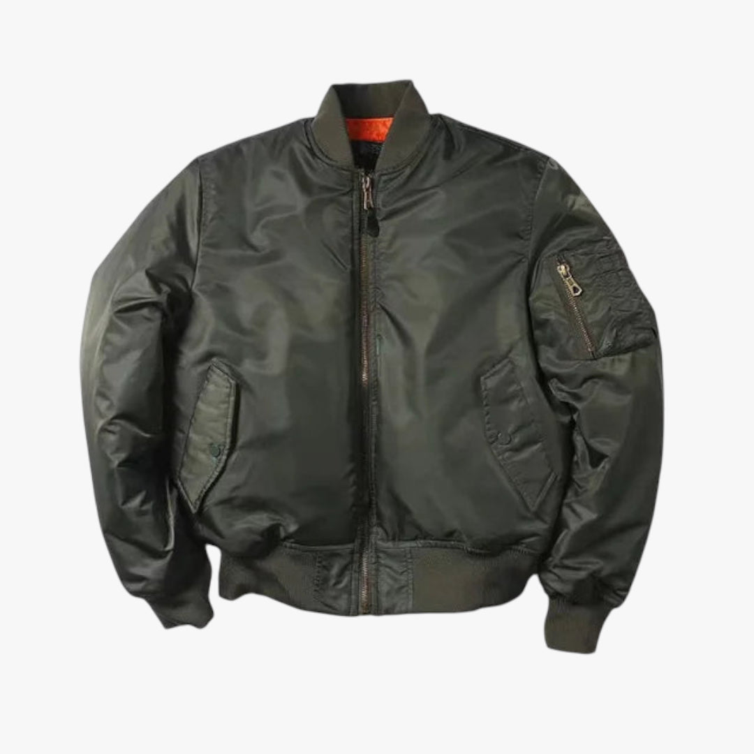 Miles & Luna Bomber Jacket Windproof Water-Repellent Classic Style for Women