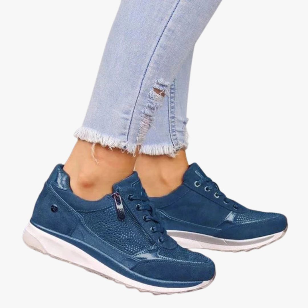 Miles & Luna | Breathable Zipper Sneakers for Women