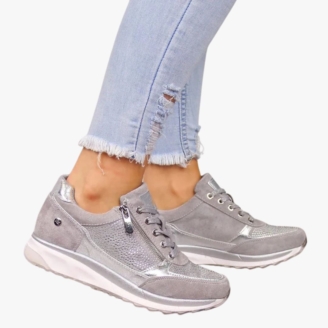 Miles & Luna | Breathable Zipper Sneakers for Women