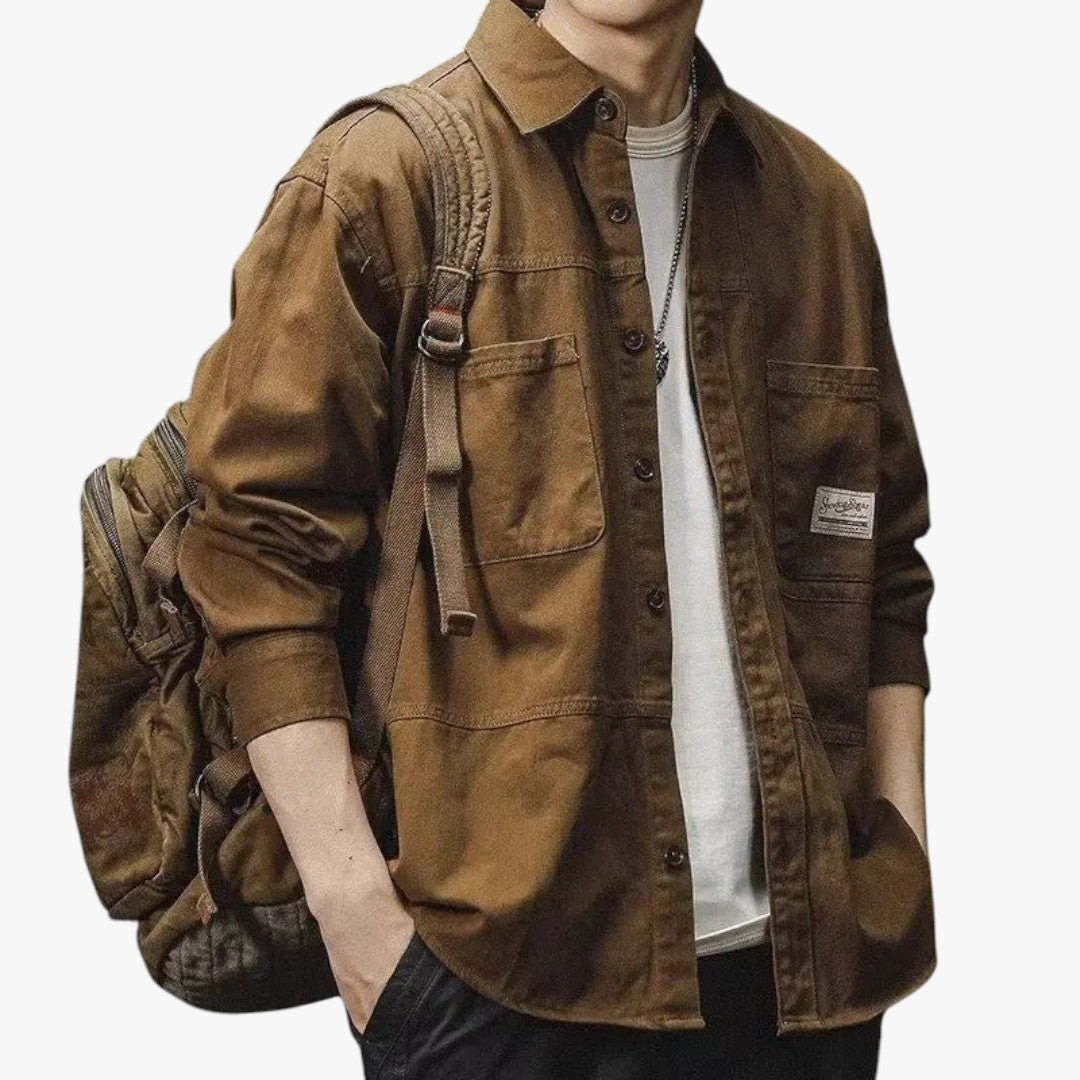 Miles & Luna Button-Up Shirt for Men