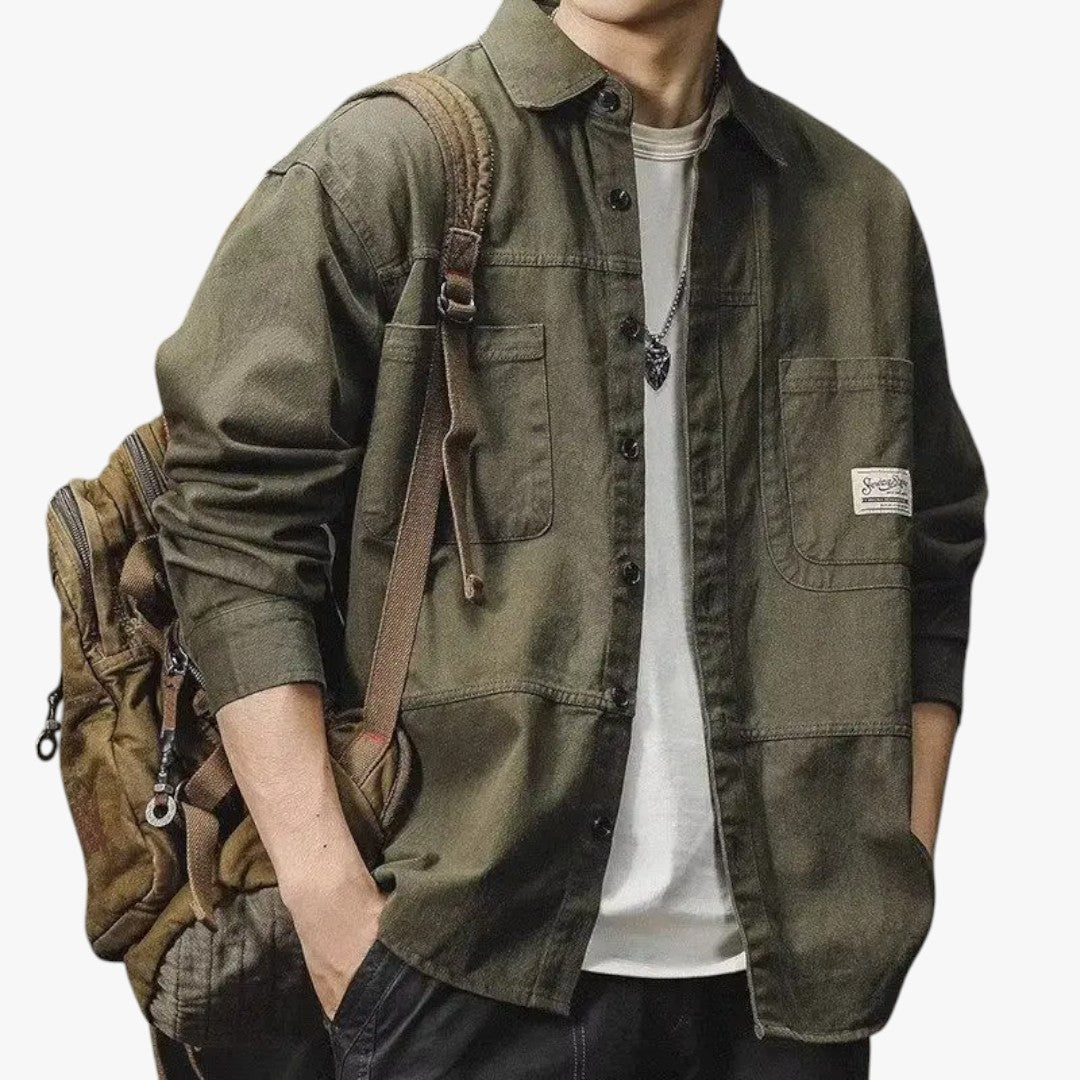 Miles & Luna Button-Up Shirt for Men