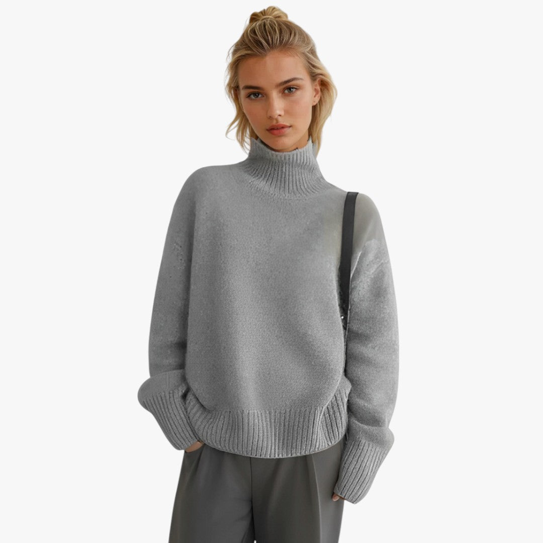 Miles & Luna Cashmere Turtleneck Sweater for Women