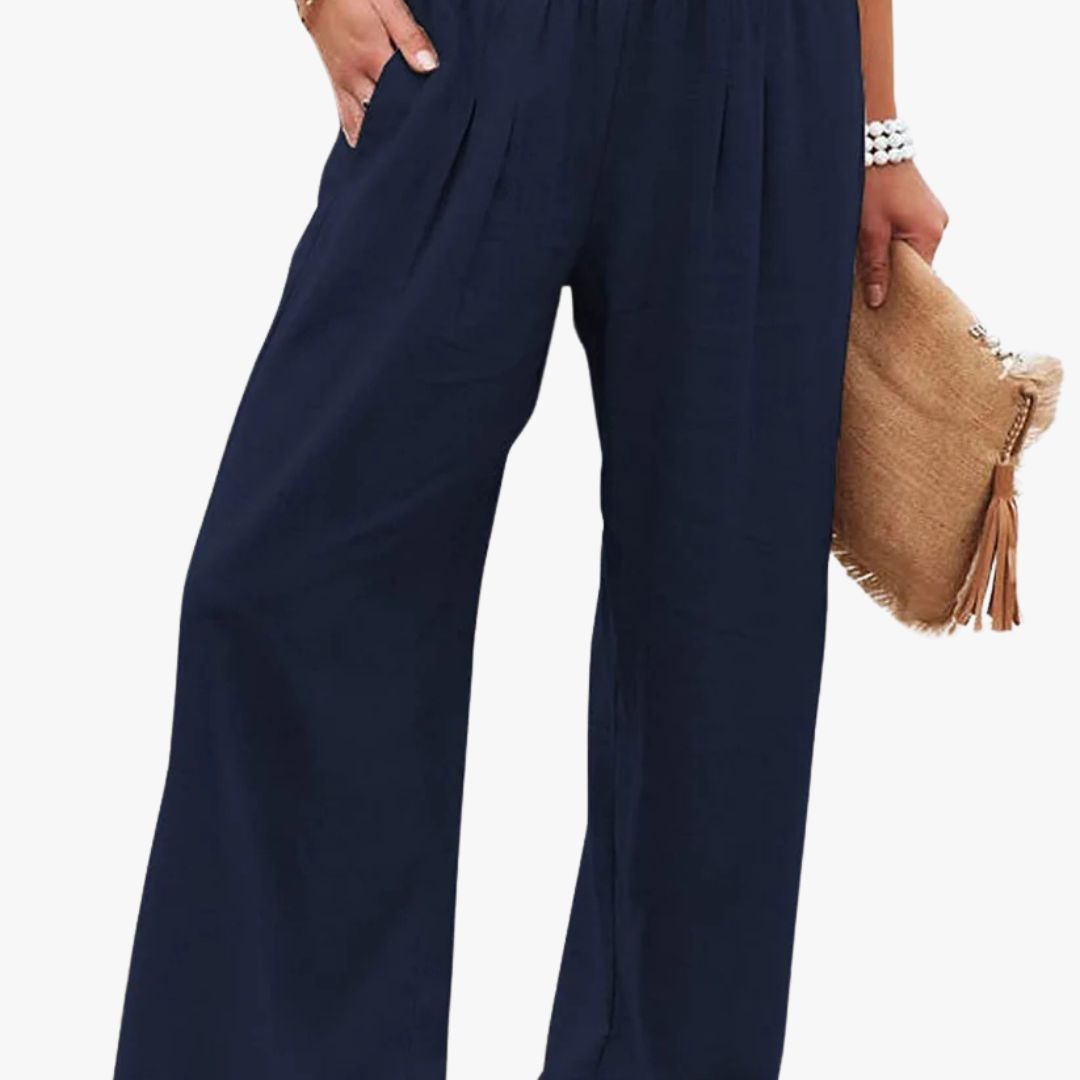 Miles & Luna | Casual Linen Summer Pants for Women