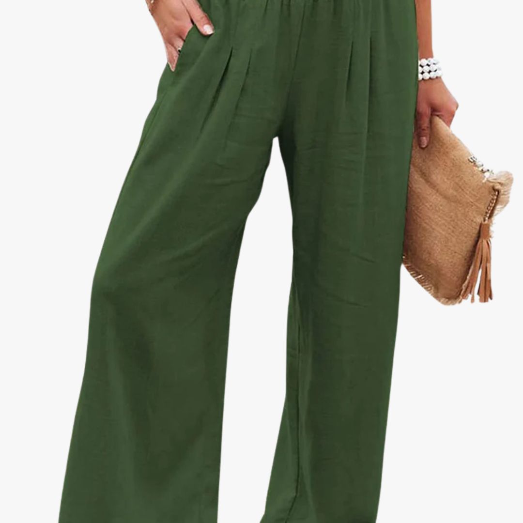 Miles & Luna | Casual Linen Summer Pants for Women