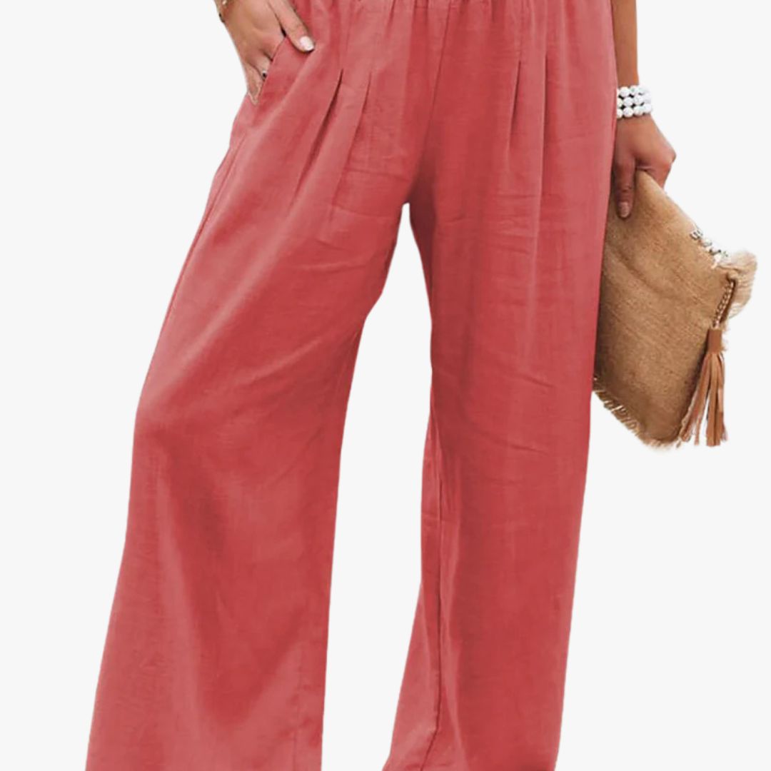 Miles & Luna | Casual Linen Summer Pants for Women
