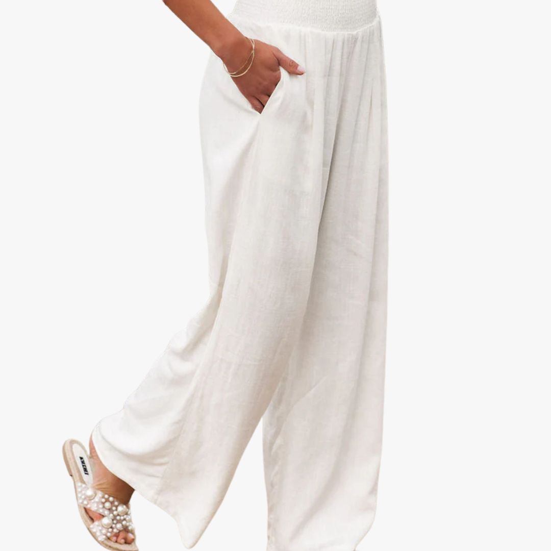 Miles & Luna | Casual Linen Summer Pants for Women