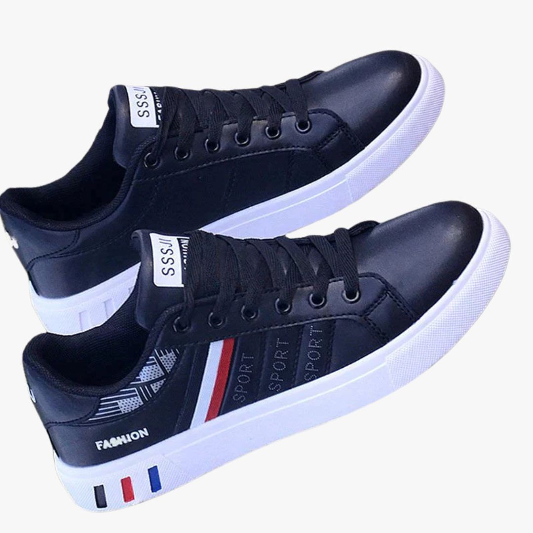 Miles & Luna Casual Low-Top Textured Design Lace-Up with Cushioned Sole Sneakers for Men