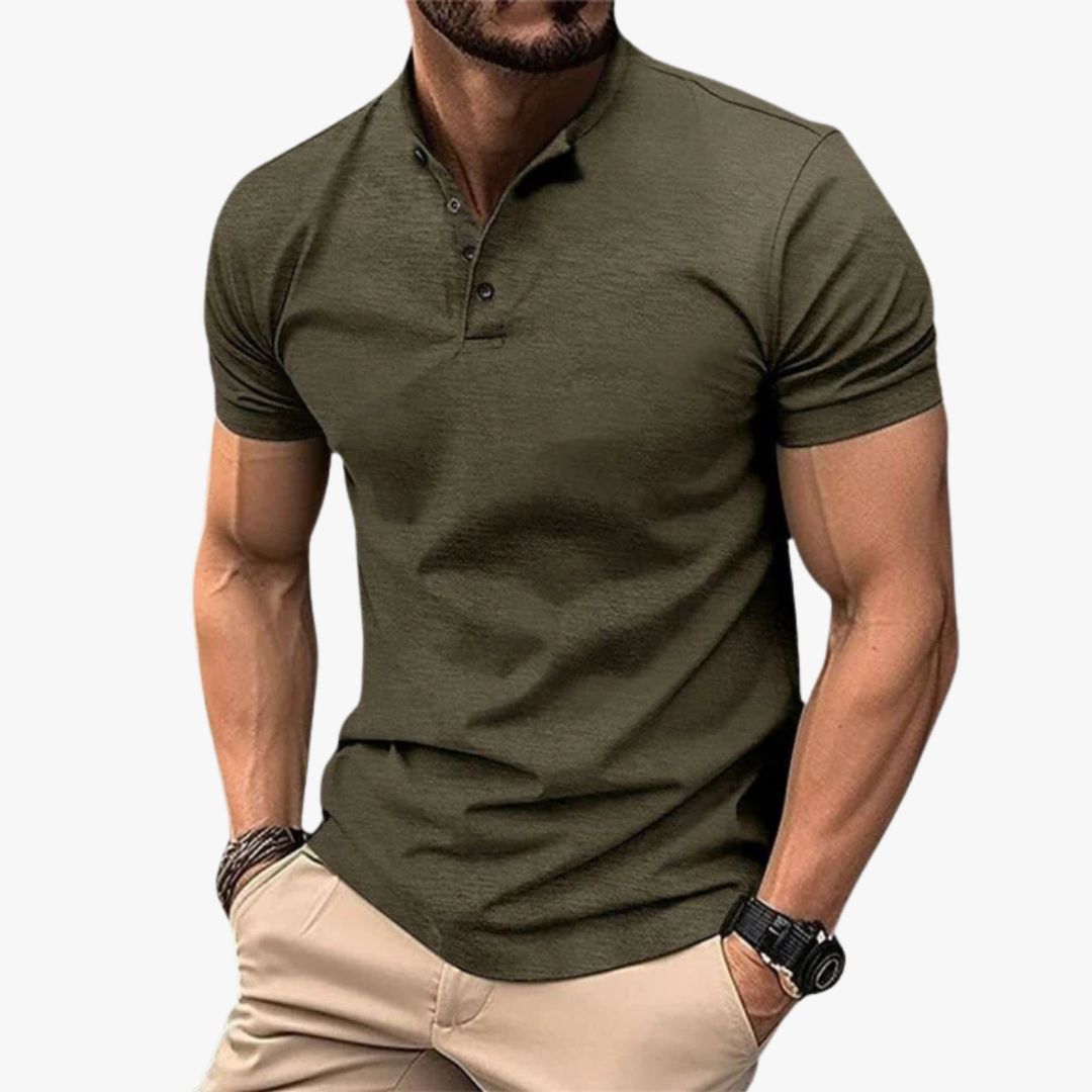Miles & Luna Casual Polo Shirt Short Sleeve Breathable Fabric for Men