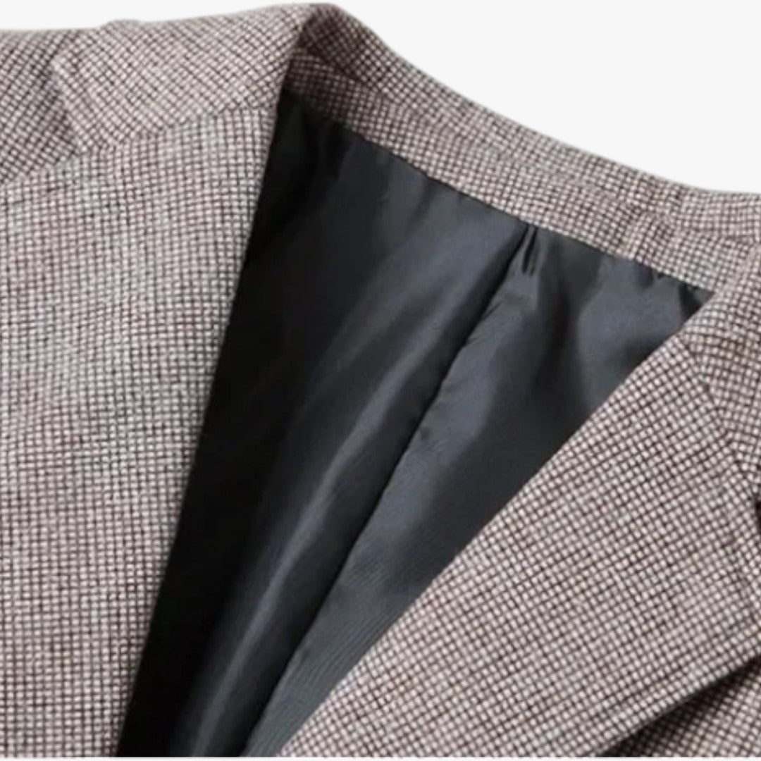 Miles & Luna Casual Velvet Slim Fit Blazer for Men