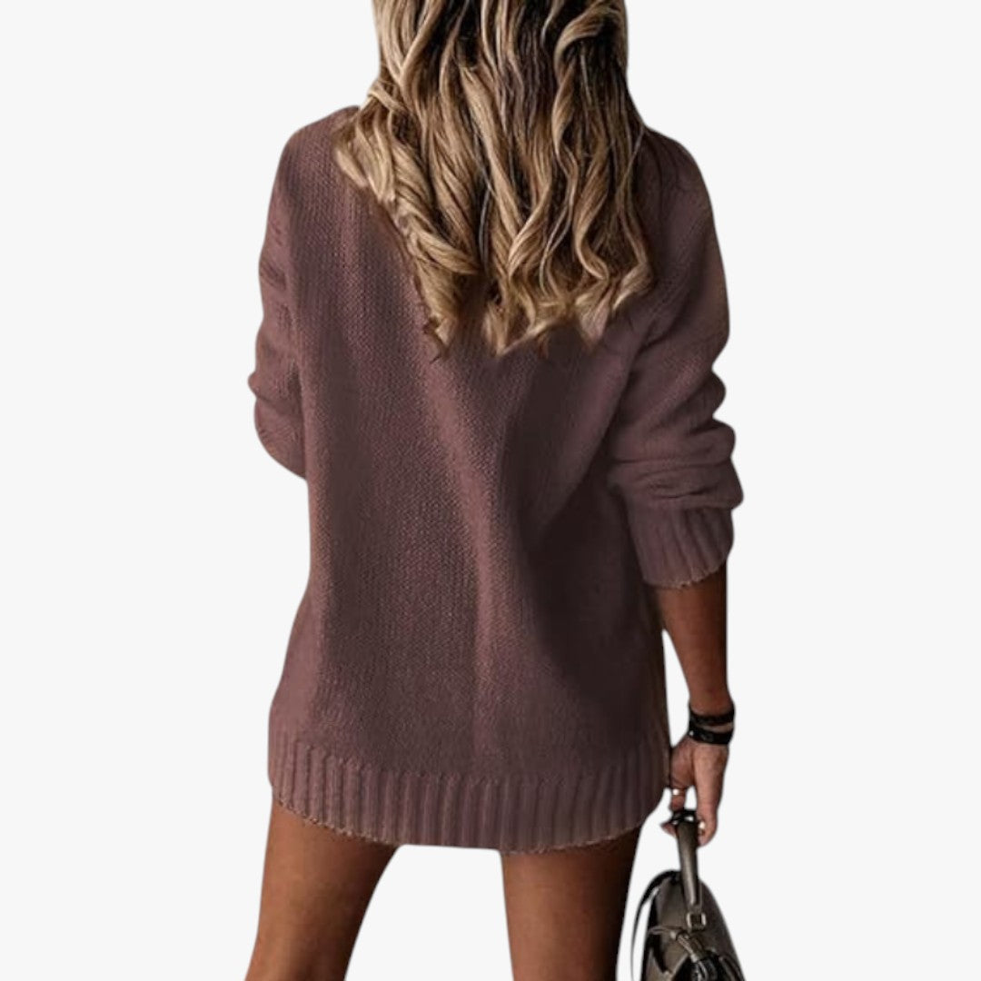 Miles & Luna Chic V-Neck Cashmere Sweater for Women