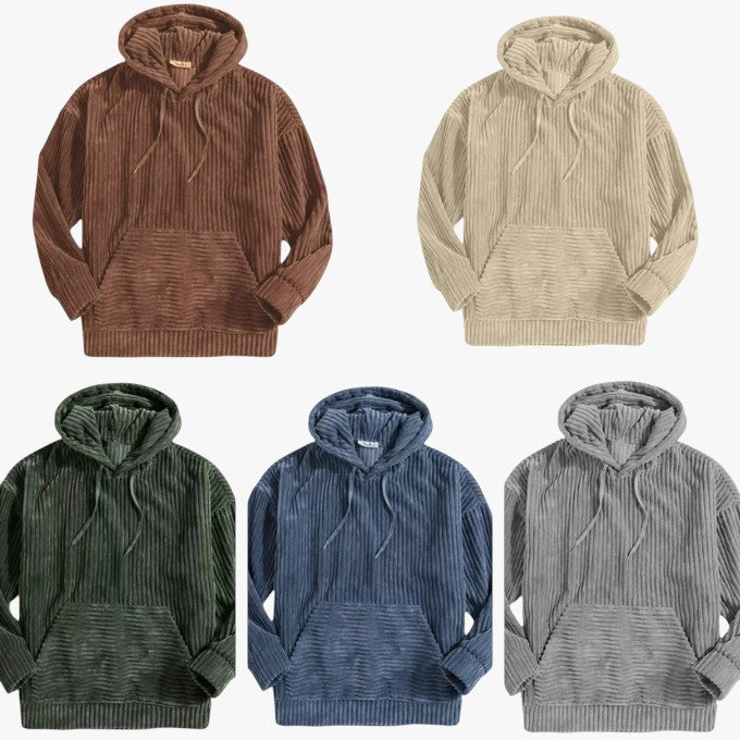 Miles & Luna Corduroy Hoodie for Men