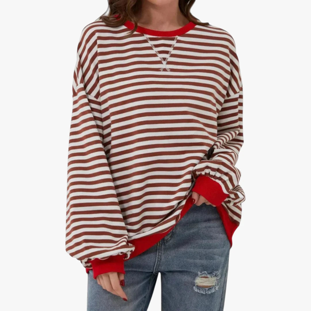 Miles & Luna Cotton Blend Sweatshirt for Casual Everyday Wear for Women