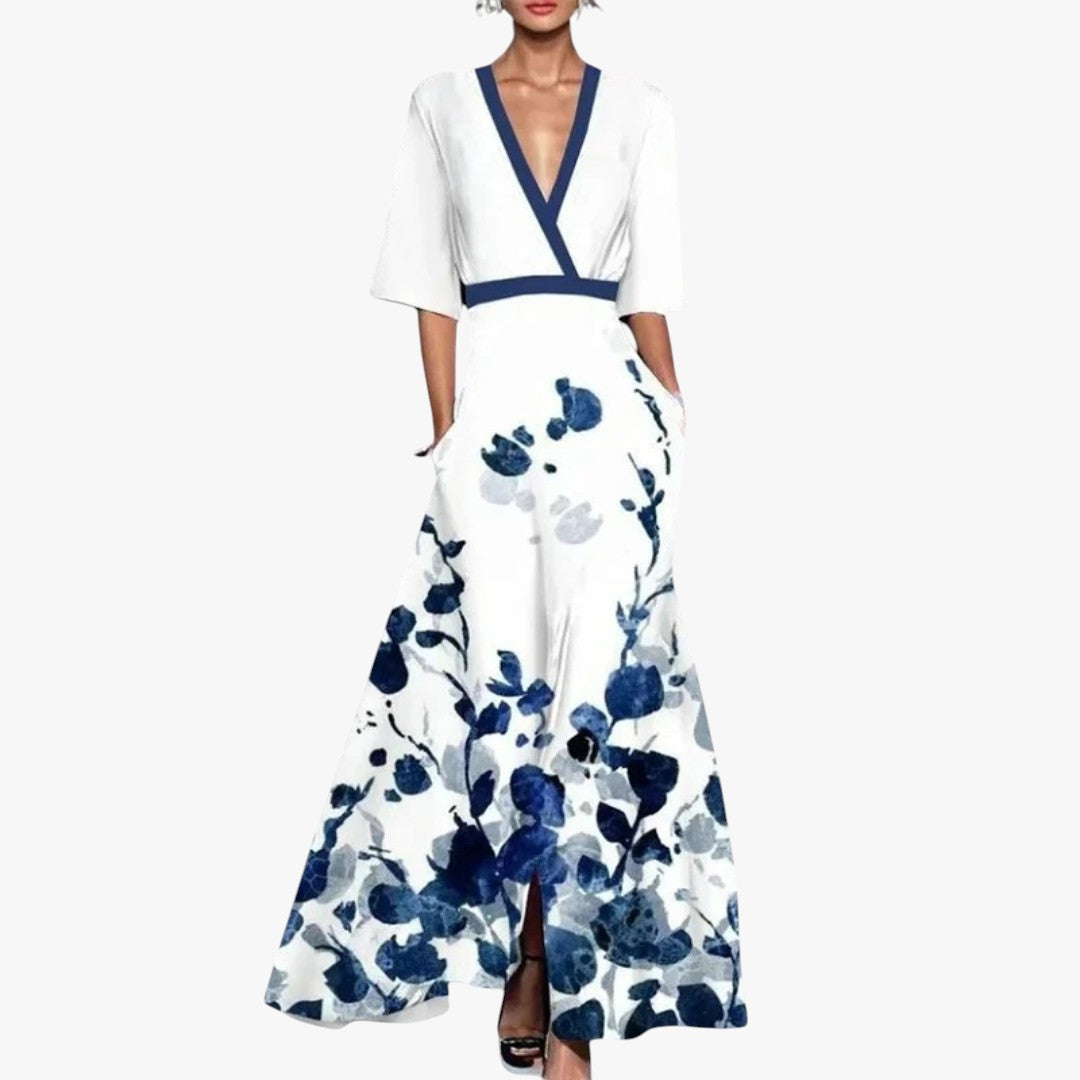 Miles & Luna Cotton Floral Maxi Dress for Women