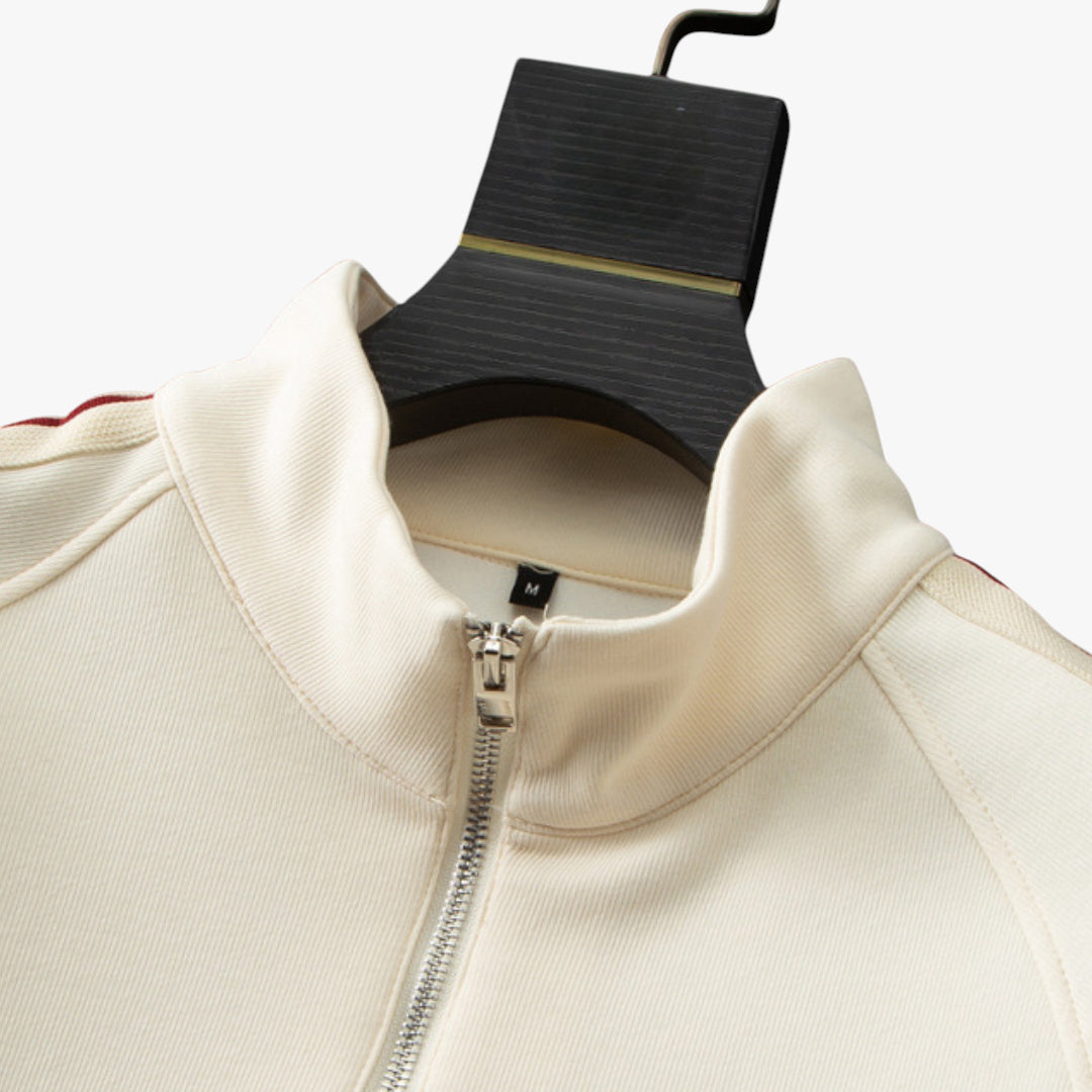 Miles & Luna Cotton Tracksuit with Half Zip Sweatshirt and Elastic Waist Joggers for Men