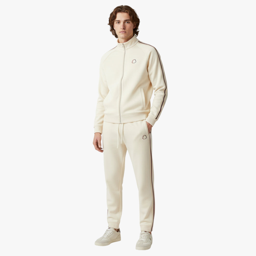 Miles & Luna Cotton Tracksuit with Half Zip Sweatshirt and Elastic Waist Joggers for Men