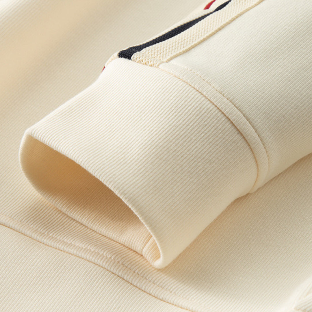 Miles & Luna Cotton Tracksuit with Half Zip Sweatshirt and Elastic Waist Joggers for Men