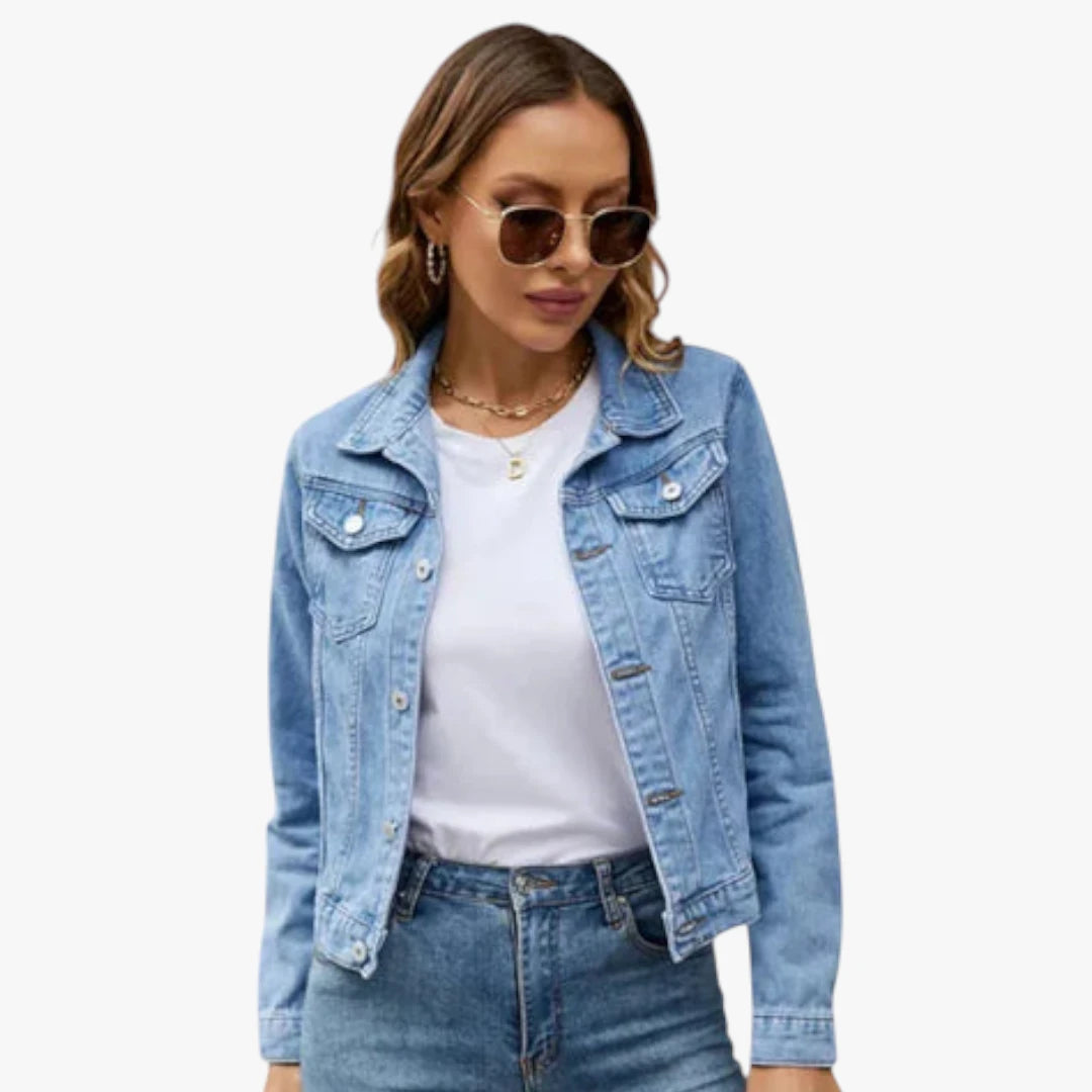 Miles & Luna Denim Jacket Timeless Stylish and Comfortable Denim Jacket for Everyday Use and Every Season