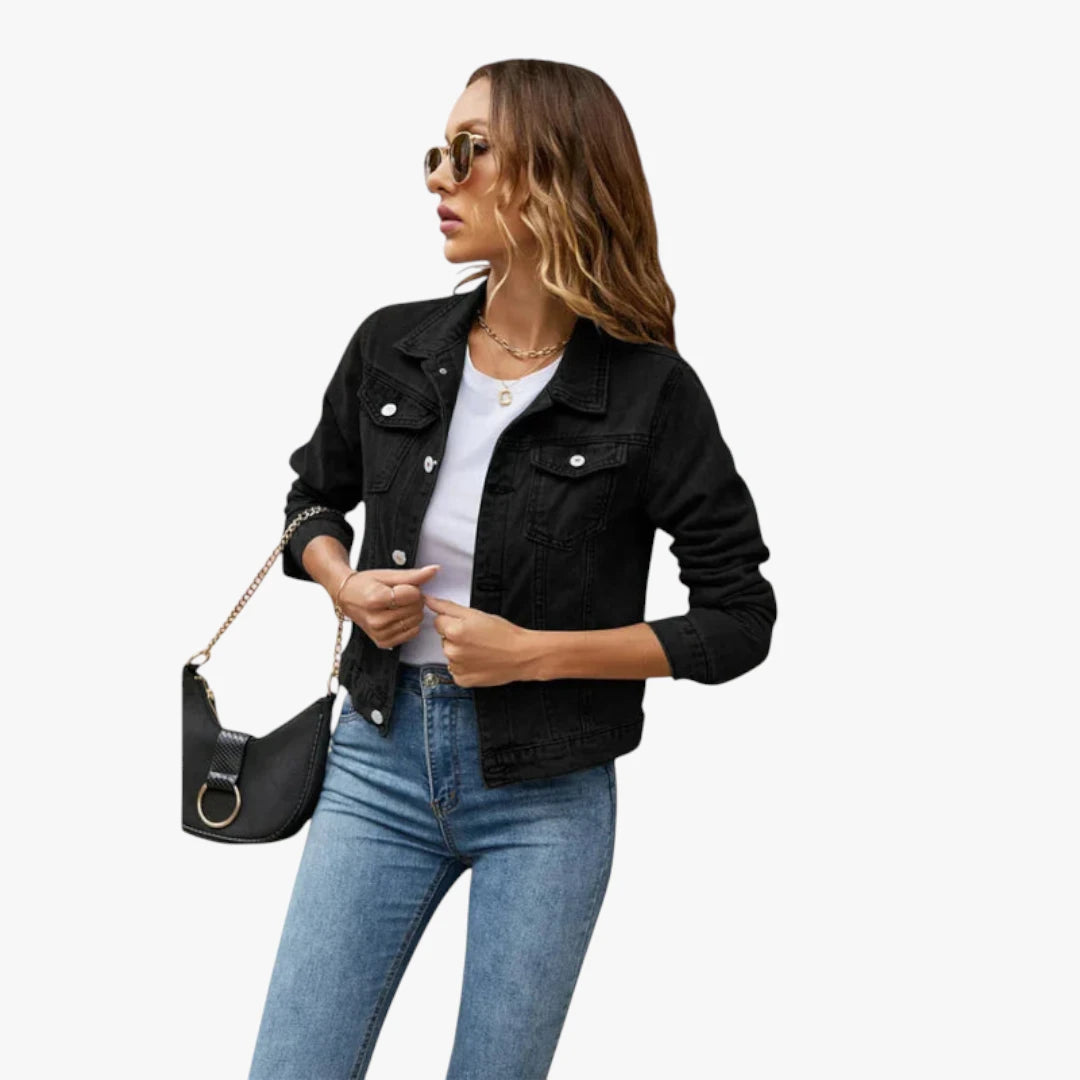 Miles & Luna Denim Jacket Timeless Stylish and Comfortable Denim Jacket for Everyday Use and Every Season