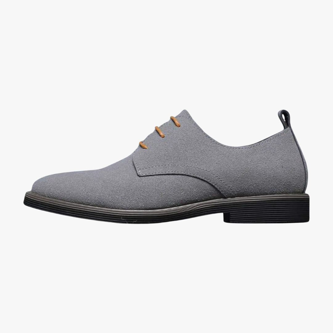 Miles & Luna | Derby Suede Leather Oxford – Business Laced Loafer for Men