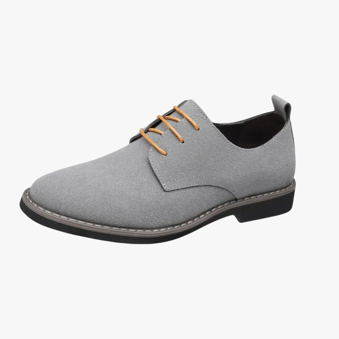 Miles & Luna | Derby Suede Leather Oxford – Business Laced Loafer for Men