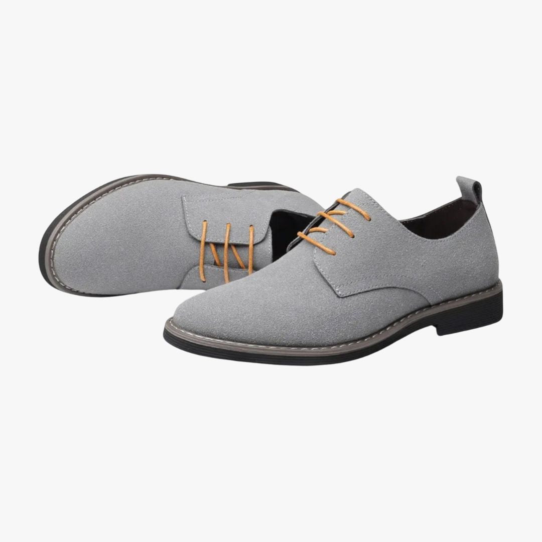 Miles & Luna | Derby Suede Leather Oxford – Business Laced Loafer for Men