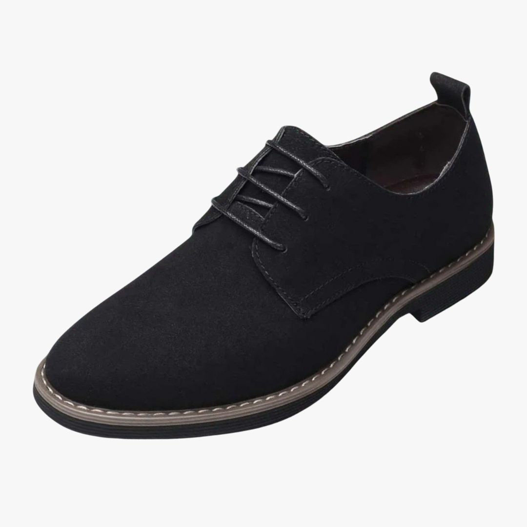 Miles & Luna | Derby Suede Leather Oxford – Business Laced Loafer for Men