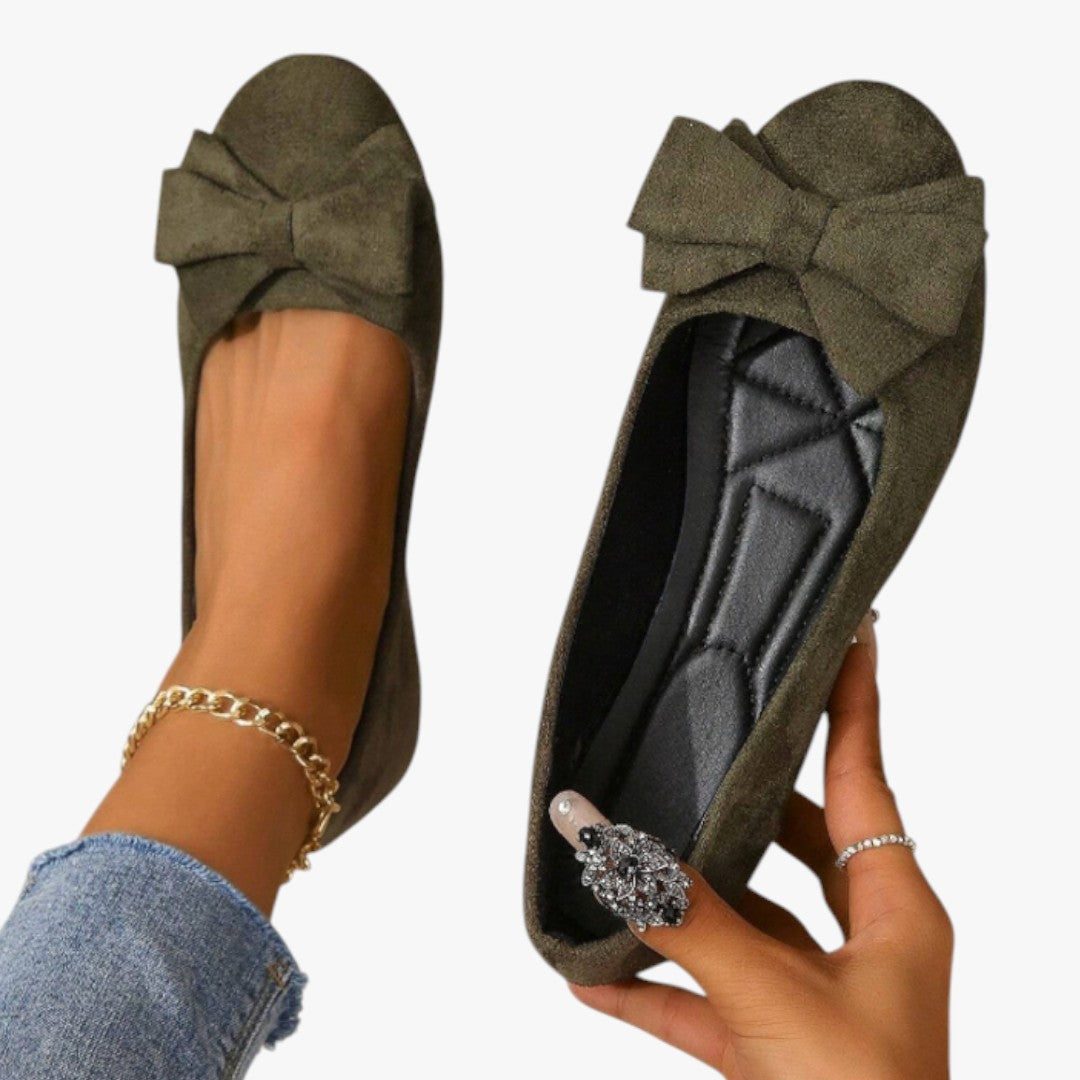Miles & Luna Elegant Casual Bow Detail Flats for Women