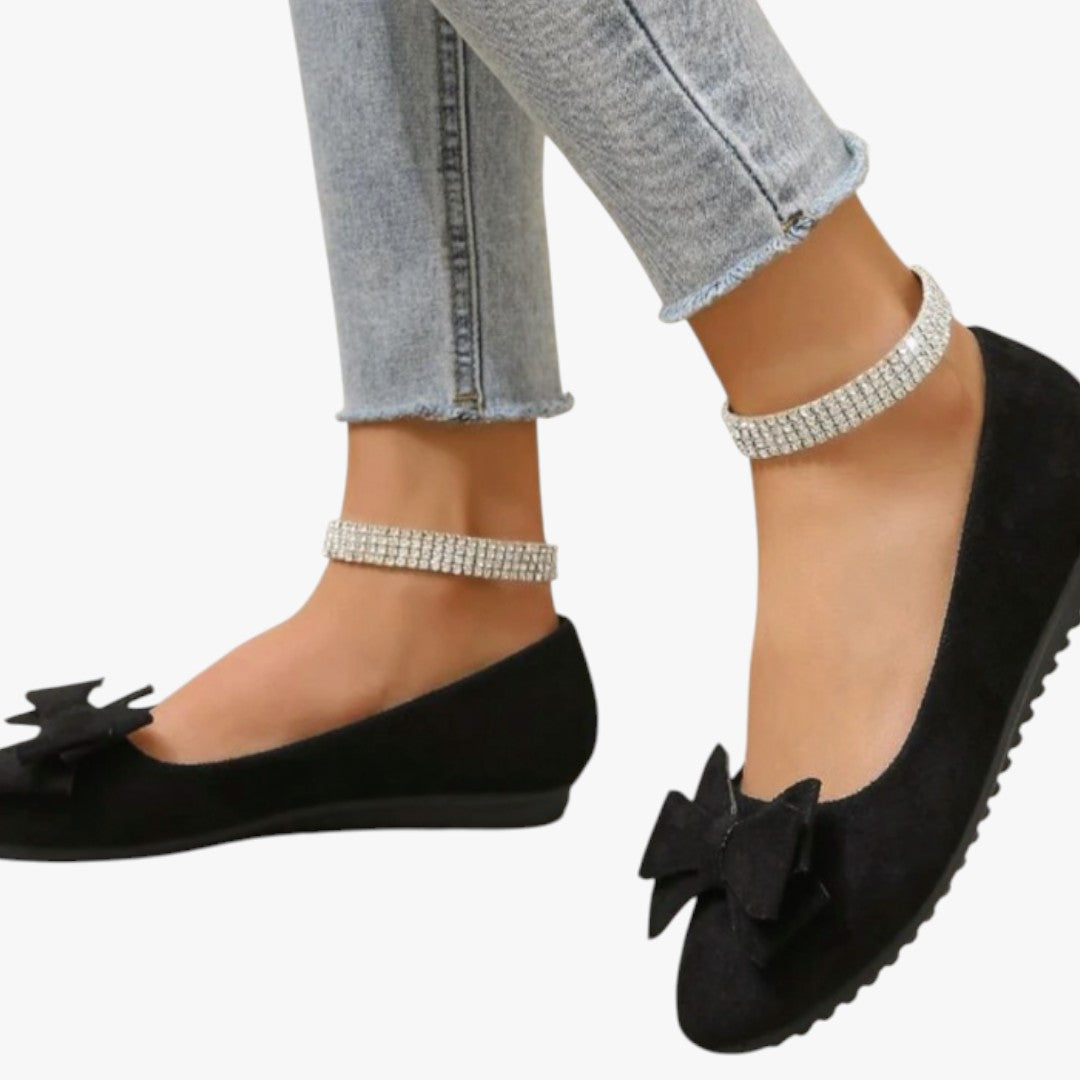 Miles & Luna Elegant Casual Bow Detail Flats for Women