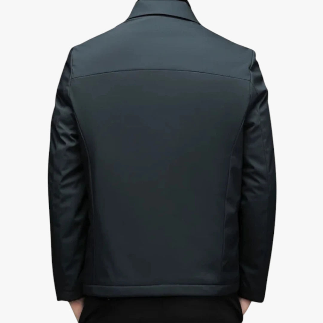 Miles & Luna Elegant Down Casual Jacket with Sleek Lightweight Design for Men