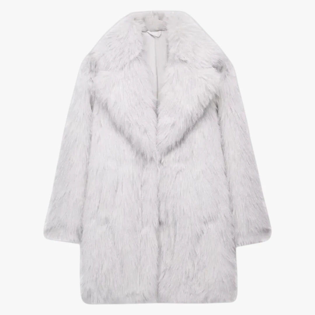 Miles & Luna Elegant Faux Fur Coat with Timeless Glamour and Warmth for Women