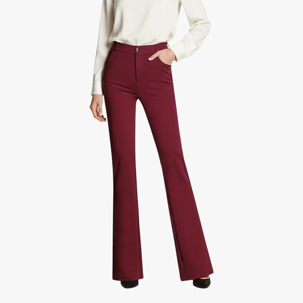Miles & Luna Flared Pants High Waist With Wide Legs For Women
