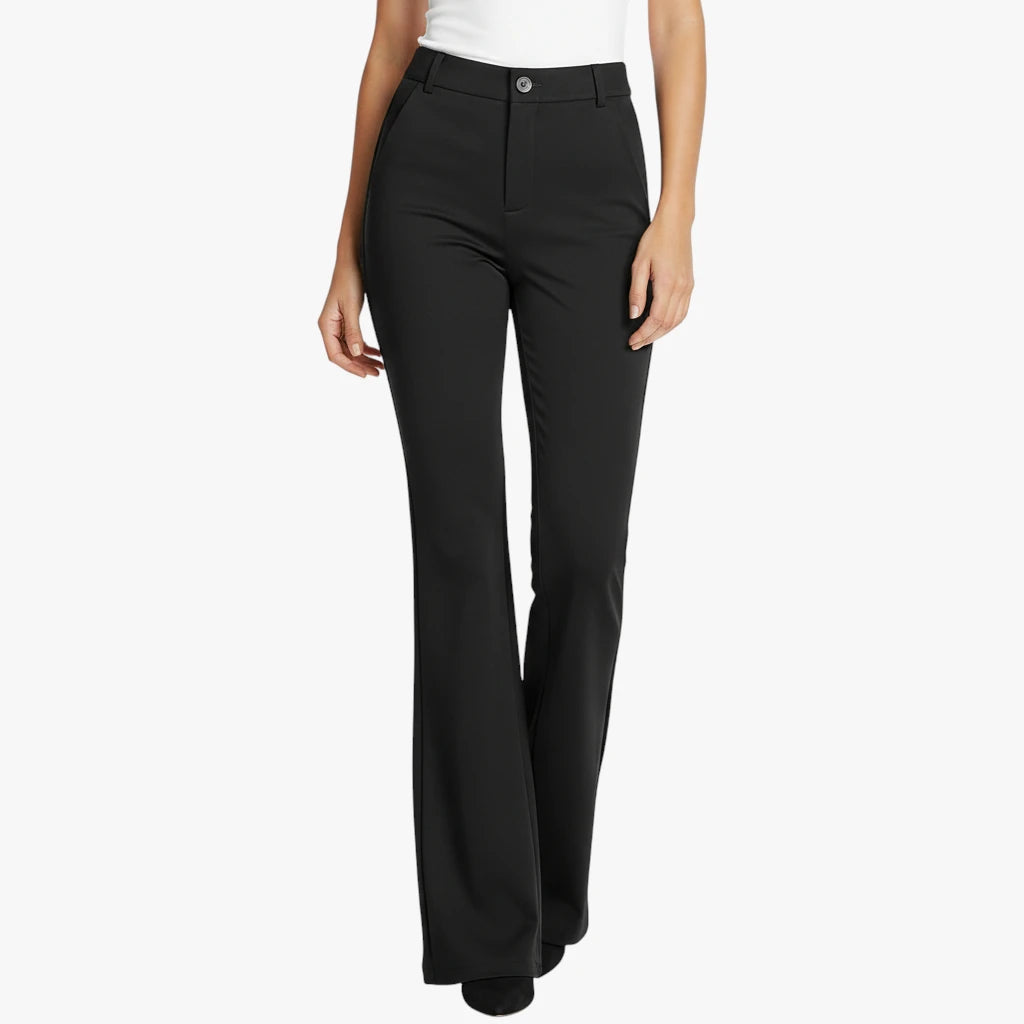 Miles & Luna Flared Pants High Waist With Wide Legs For Women