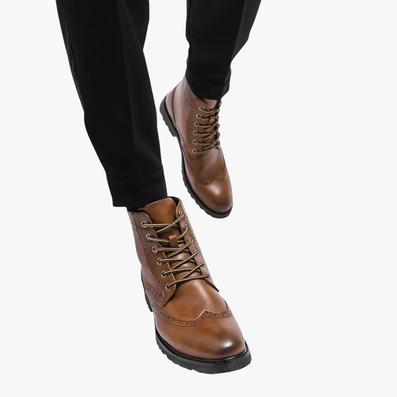Miles & Luna High Leather Boots for Men