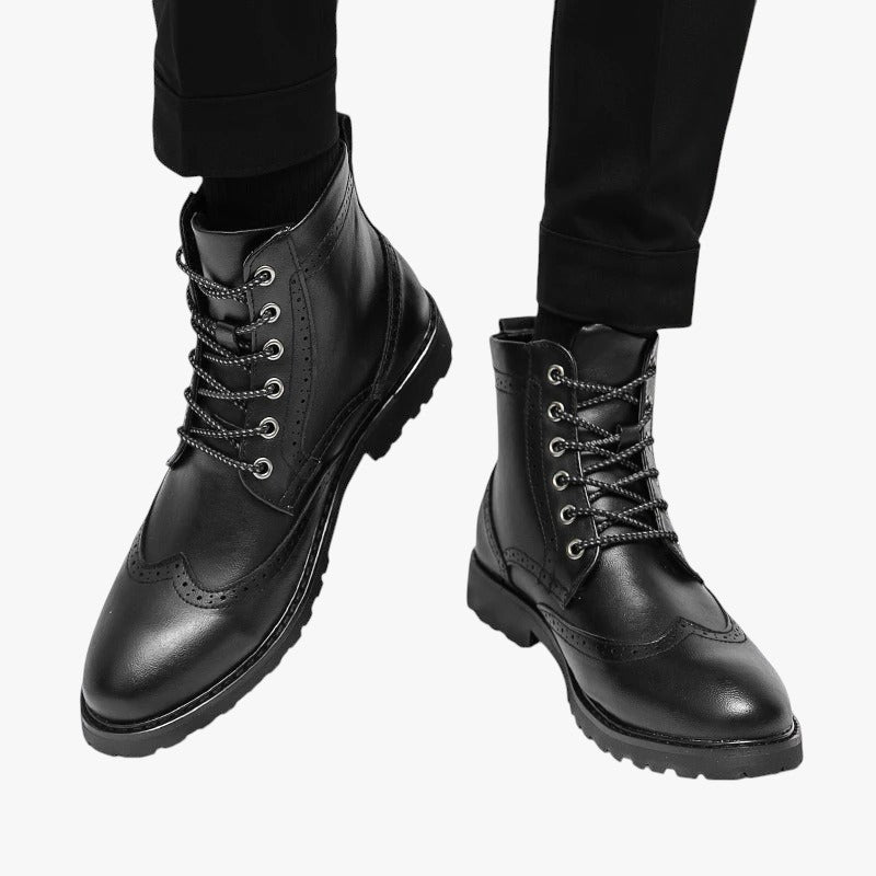 Miles & Luna High Leather Boots for Men
