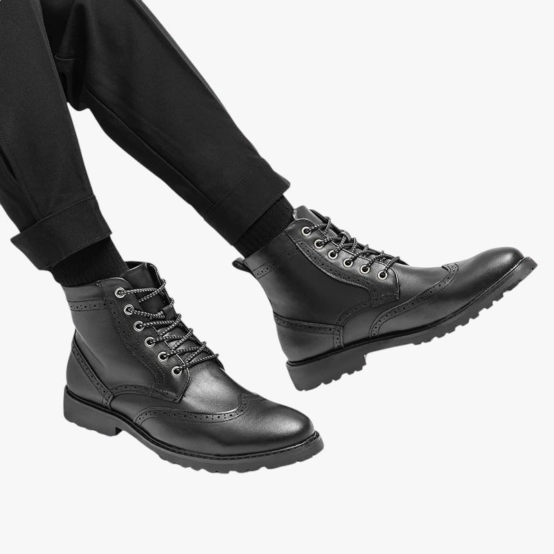 Miles & Luna High Leather Boots for Men