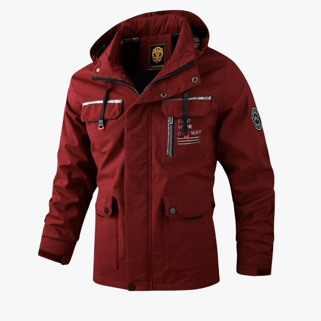 Miles & Luna Hooded Waterproof Jacket for Men