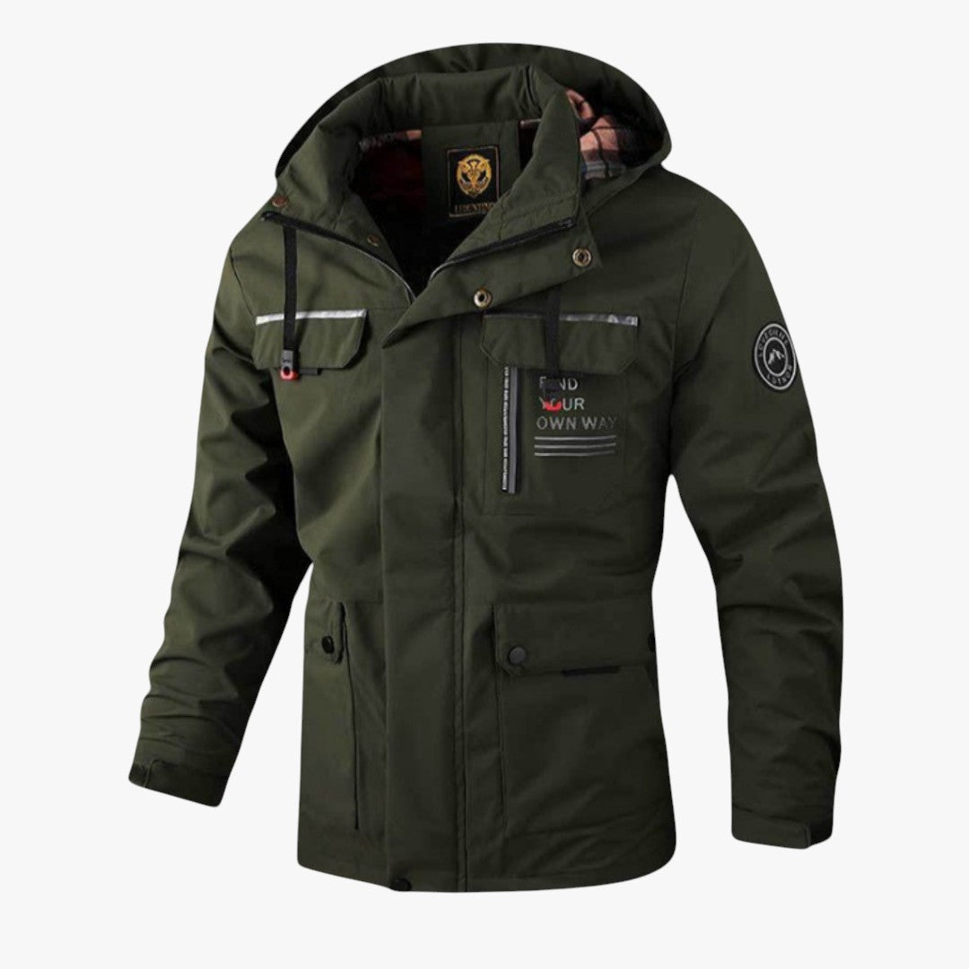Miles & Luna Hooded Waterproof Jacket for Men