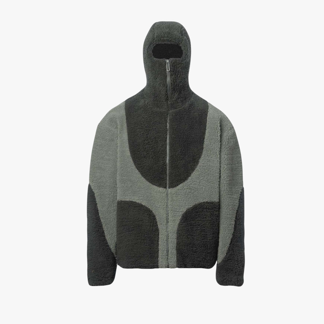 Miles & Luna Hoodie – Fleece zip-up hoodie with sherpa lining for men