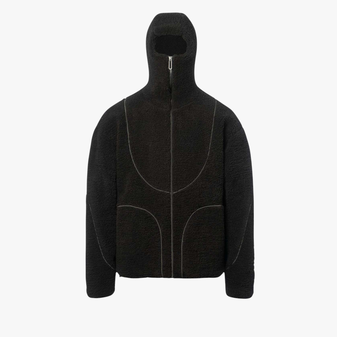 Miles & Luna Hoodie – Fleece zip-up hoodie with sherpa lining for men