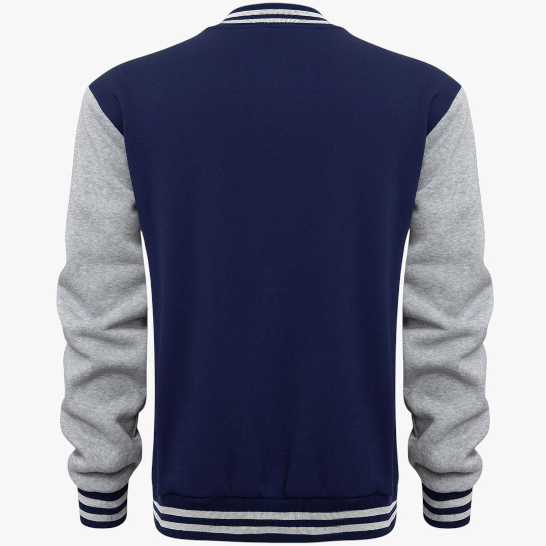 Miles & Luna Jacket - Classic baseball jacket with sporty detailing for men