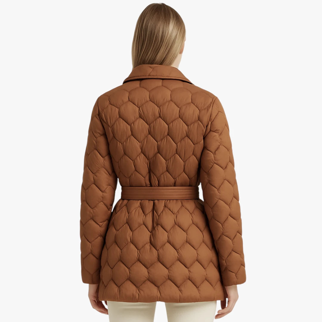 Miles & Luna Jacket - Down design with belt for women